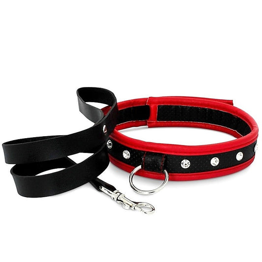 Scarlet Couture Collar and Leash by Adam & Eve Sextoys - Collars and Leads