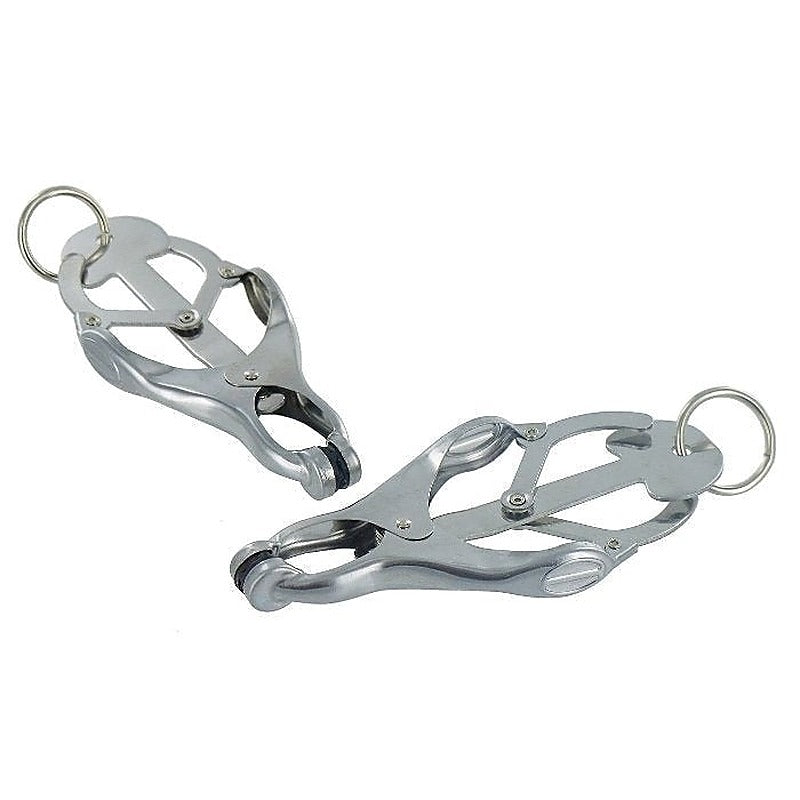 Ringed Monarch Nipple Vice by XR Brands - Nipple and Clit Clamps