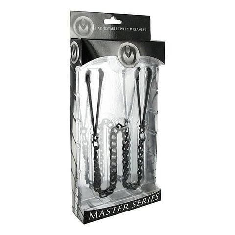 Reign Noir Tweezer Style Nipple Vice by XR Brands - Breast and Nipple Toys