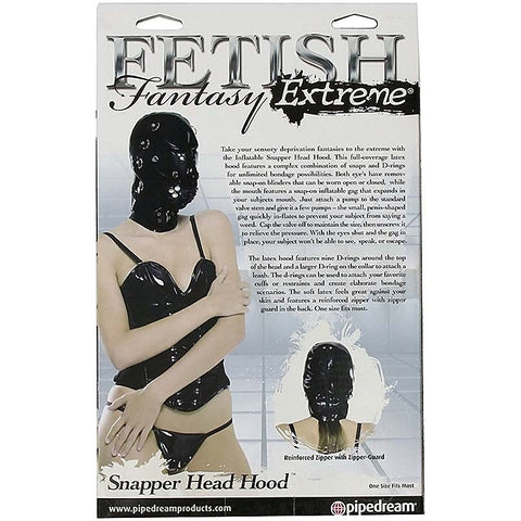 Fetish Fantasy Extreme Snapper Head Bondage Hood - Bondage Hoods