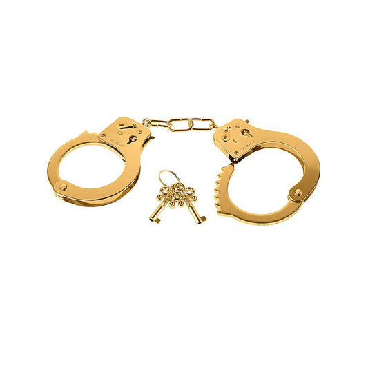 Fetish Fantasy Gold Metal Bondage Cuffs - Cuffs and Restraints