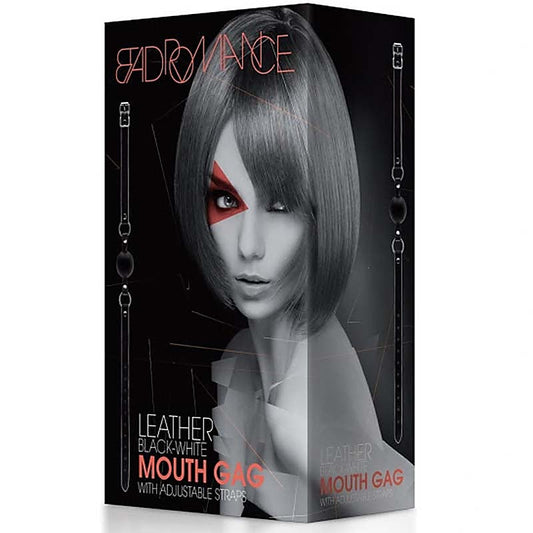 Bad Romance Leather Mouth Gag by Shots Toys - Bondage Gags and Bits