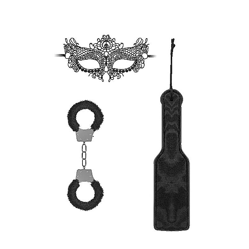 Ouch! Introductory Bondage Kit #3 Black - Bondage Kits