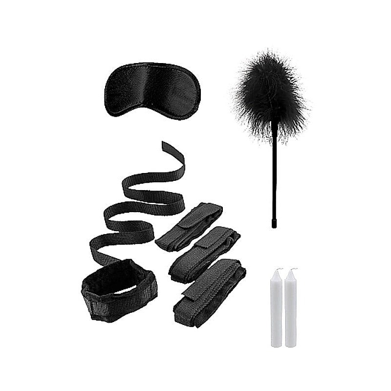 Ouch! Bondage Cuffs Kit by Shots Toys - Cuffs and Restraints
