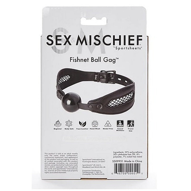 Fishnet Ball Gag by Sportsheets - Bondage Gags and Bits