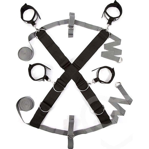 Keep Still Over the Bed Cross Restraint by Love Honey - Cuffs and Restraints