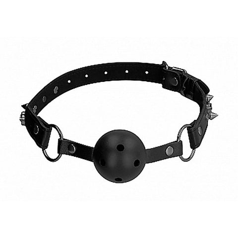 Skull and Bones Breathable Ball Gag by Shots Toys - Bondage Gags and Bits