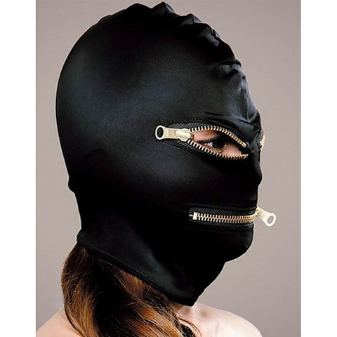 Execute Lingerie Microfiber Zipper Mask with Zipper Control - Masks And Blindfolds