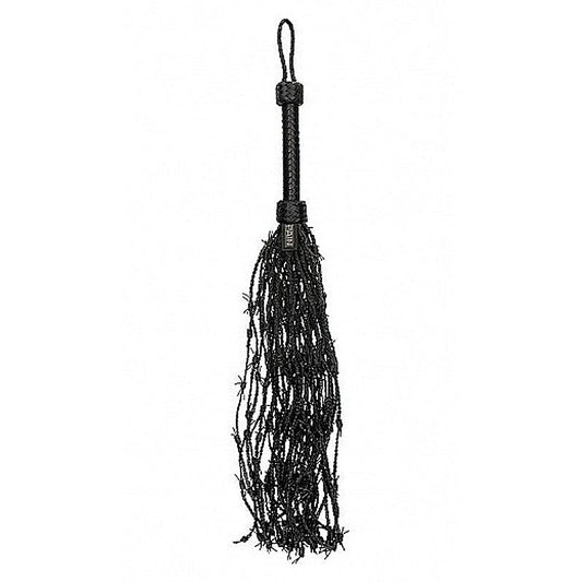 Leather Barbed Wire Flogger by Shots Toys - Whips And Crops