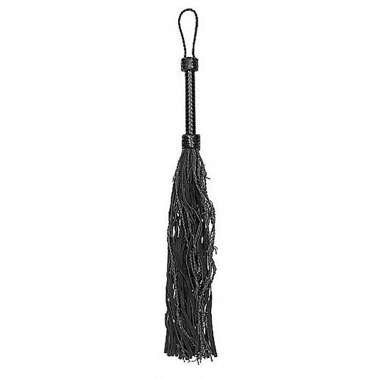 Pain Leather Suede Barbed Wired Flogger by Shots Toys - Whips And Crops