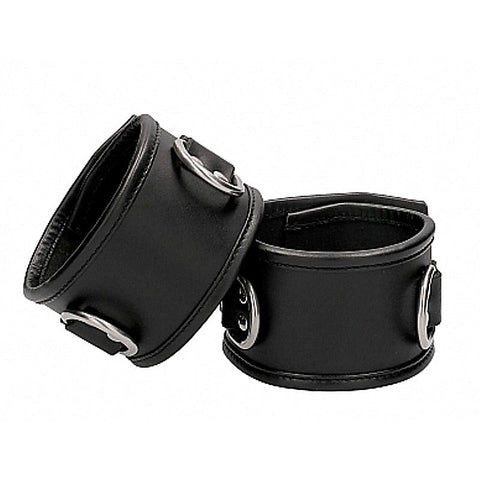 Pain Restraint Ankle Cuffs with Padlock by Shots Toys - Cuffs and Restraints