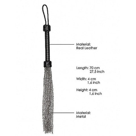 Premium Metal Chain Flogger by Shots Toys - Whips And Crops