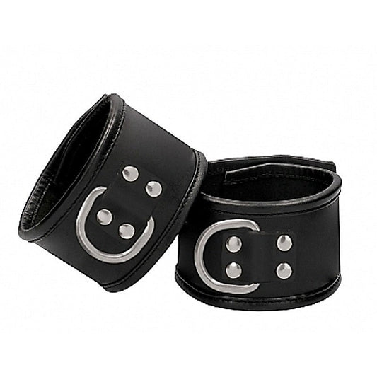 Pain Restraint Handcuff with Padlock by Shots Toys - Cuffs And Restraints