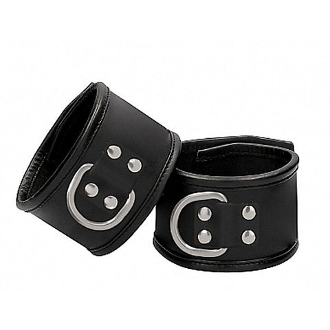 Pain Restraint Handcuff with Padlock by Shots Toys - Cuffs And Restraints