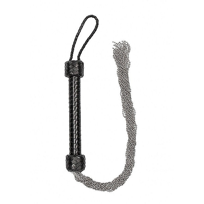 Pain Silver Ball Chain Flogger by Shots Toys - Whips And Crops