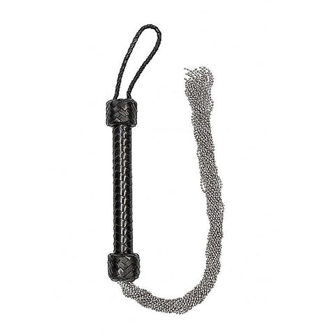 Pain Silver Ball Chain Flogger by Shots Toys - Whips And Crops