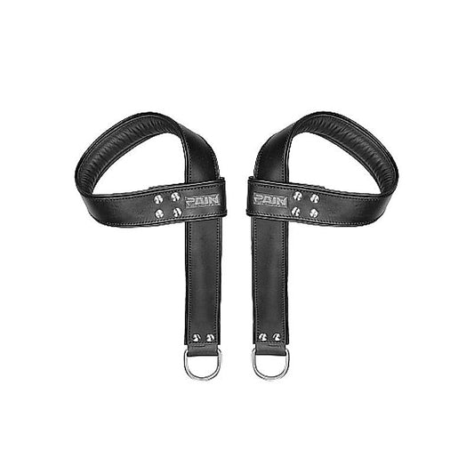 Pain Saddle Leather Suspension Cuffs by Shots Toys - Cuffs and Restraints