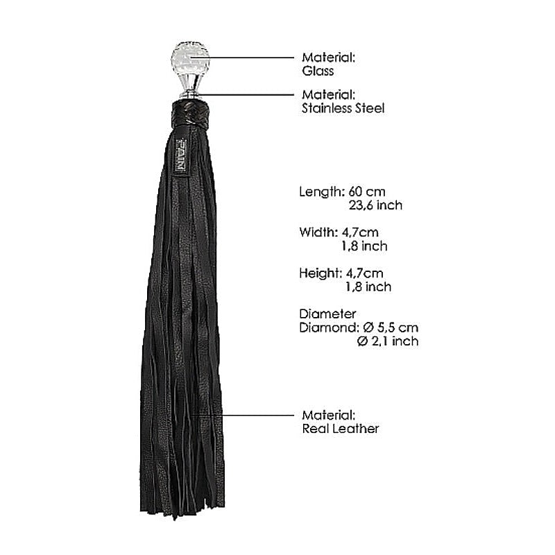 Pain Classic Designer Flogger by Shots Toys - Whips And Crops