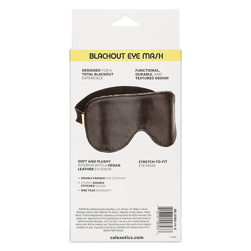 Boundless Fetish Play Blackout Eye Mask - Masks And Blindfolds