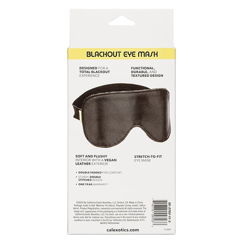 Boundless Fetish Play Blackout Eye Mask - Masks And Blindfolds