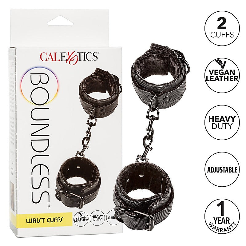 Boundless Fetish Play Wrist Cuffs by California Exotics - Cuffs and Restraints