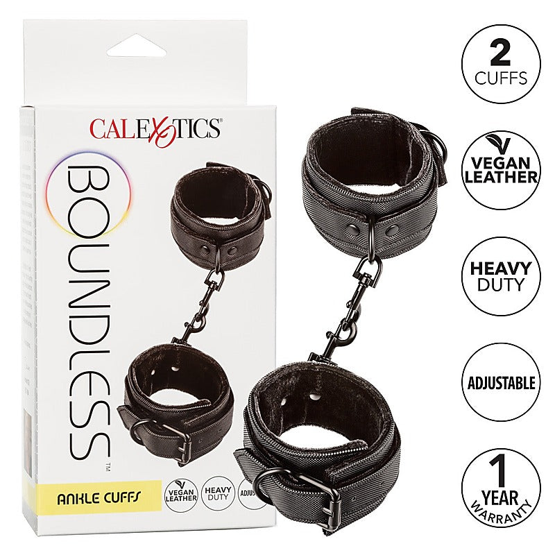 Boundless BDSM Play Ankle Cuffs by California Exotics - Cuffs and Restraints