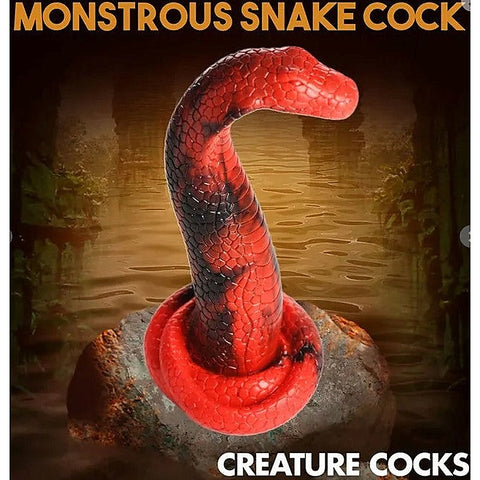Premium King Cobra Silicone Dildo by XR Brands - Non-Realistic Dildos