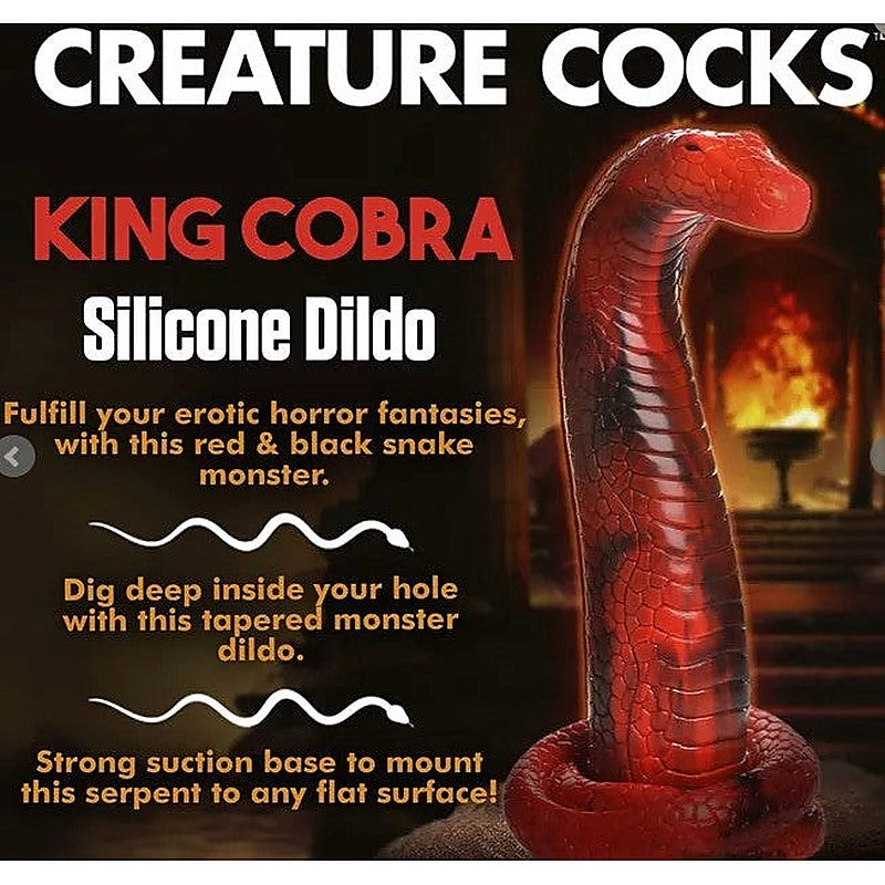 Premium King Cobra Silicone Dildo by XR Brands - Non-Realistic Dildos