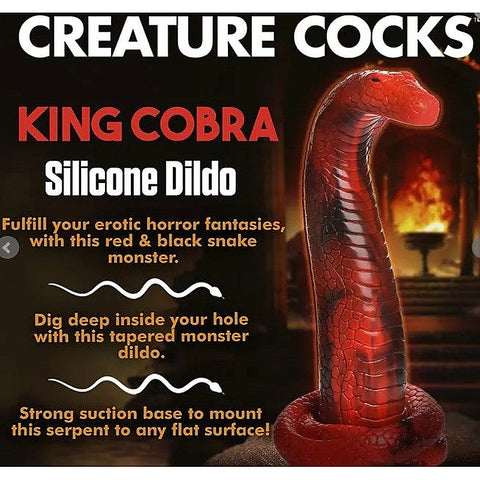 Premium King Cobra Silicone Dildo by XR Brands - Non-Realistic Dildos