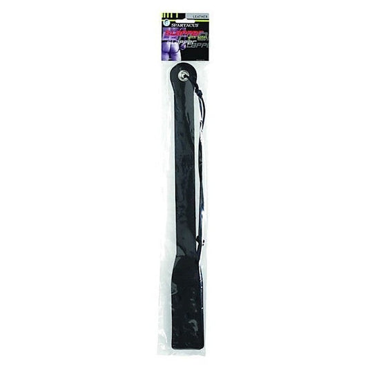 18 Inch Long Black Leather Slapper - Paddles And Slappers