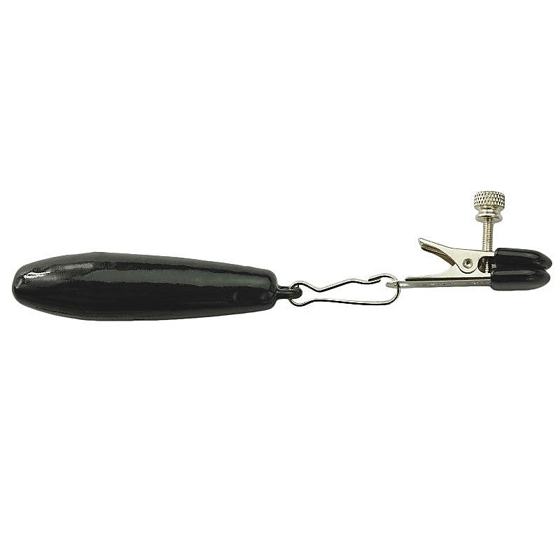 Spartacus Weighted Nipple Clamp with Adjustable Tension and Steel Weight - Breast and Nipple Toys