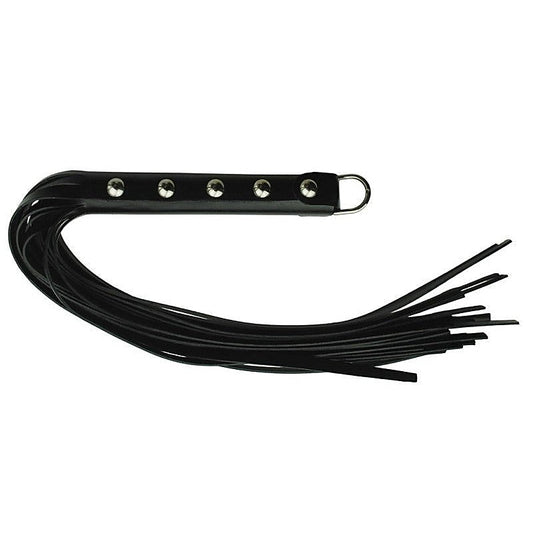Leather-Bound Studded Grip Whip by Spartacus Enterprises - Whips And Crops