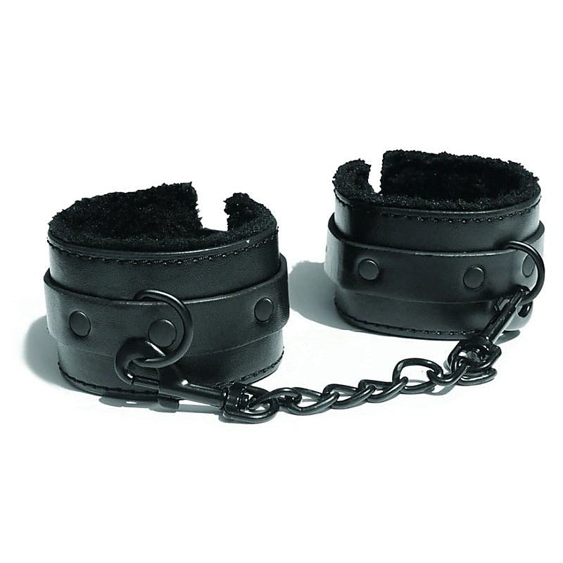 Sportsheets Sex and Mischief Shadow Fur Handcuffs with Soft Faux Fur Lining - Cuffs and Restraints