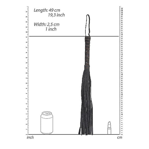 Premium Ouch! Denim Flogger by Shots Toys - Whips And Crops