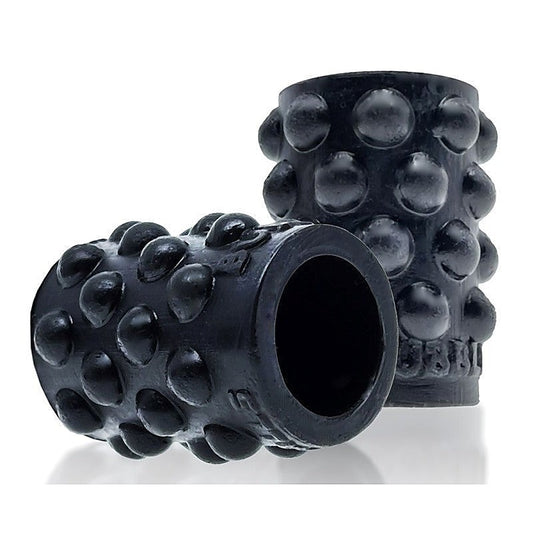 Bubbles Black Silicone Cock Ring by Oxballs - Cock Rings