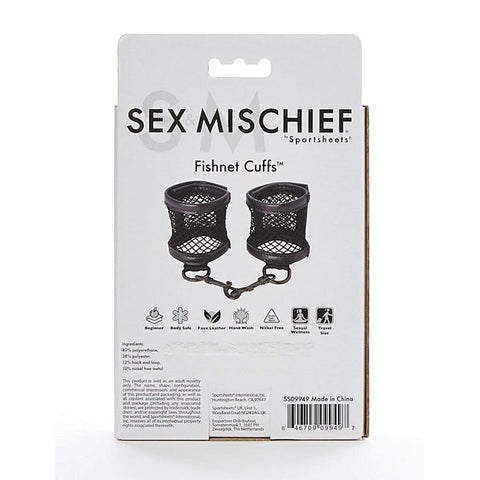 Fishnet Cuffs by Sportsheets - Cuffs and Restraints
