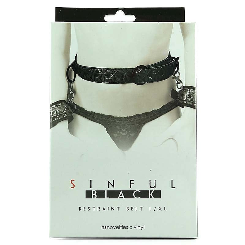 Sinful Restraint Belt Large/Extra Large by NS Novelties - Cuffs and Restraints