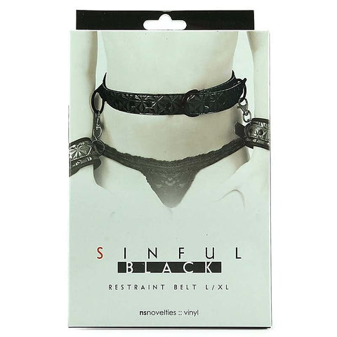 Sinful Restraint Belt Large/Extra Large by NS Novelties - Cuffs and Restraints