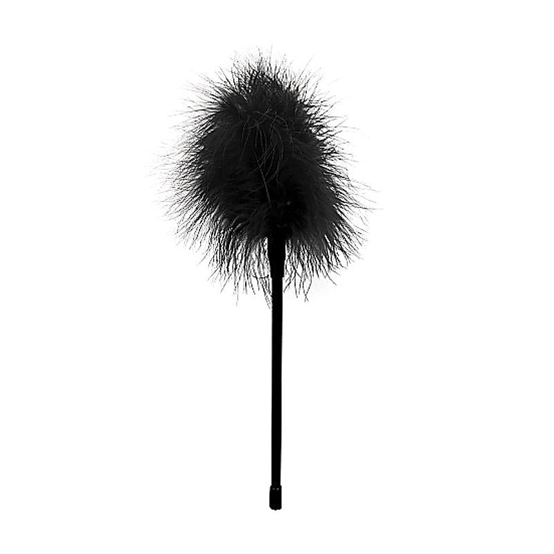 Black and White Feather Tickler by Shots Toys - Whips And Crops