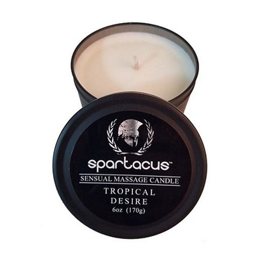 Sensual Massage Candle - Tropical Desire by Spartacus - Massage Oils and Lubricants