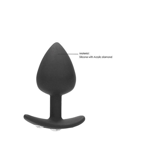 OUCH! XL Diamond Butt Plug With Handle by Shots Toys - Butt Plugs