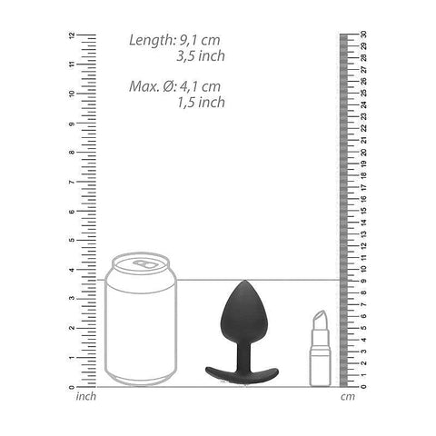 OUCH! XL Diamond Butt Plug With Handle by Shots Toys - Butt Plugs