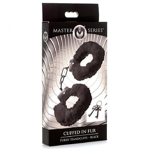 Cuffed in Fur Furry Handcuffs by XR Brands - Babydolls and Chemises