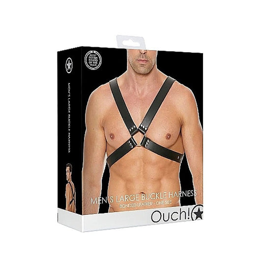 Mens Large Buckle Harness by Shots Toys - Cuffs and Restraints