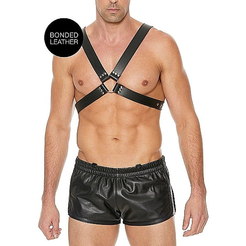 Premium Mens Large Buckle Harness by Shots Toys - Cuffs and Restraints