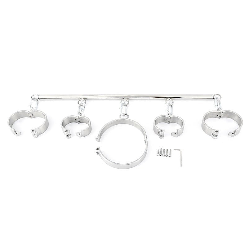 Luxurious Stainless Steel Bondage Kit by BDStyle - Spreaders and Hangers