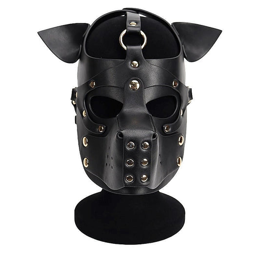 Double Color Dog Bondage Hood by BDStyle - Bondage Hoods