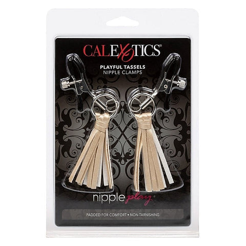 Playful Tassels Women's Nipple Clamps by California Exotics - Nipple and Clit Clamps