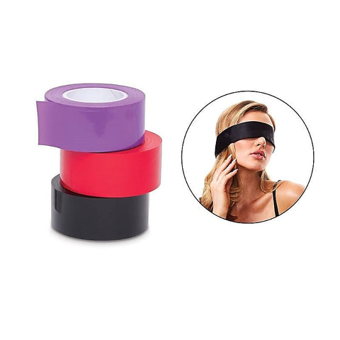 WhipSmart Bondage Tape 3-Pack with Blindfold - Masks And Blindfolds