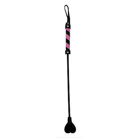 Premium Heart Leather Crop by Shots Toys - Whips And Crops
